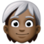Эмодзи 🧑🏿‍🦳 Facebook.com