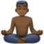 Эмодзи 🧘🏿‍♂️ Facebook.com