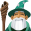 Эмодзи 🧙🏽‍♂️ Facebook.com