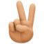 Эмодзи ✌🏼 Facebook.com