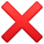 Эмодзи ❌ Facebook.com