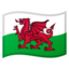 Flagge: Wales Emoji im Google-Design