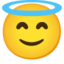 Google SMILING FACE WITH HALO