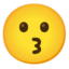 Google KISSING FACE