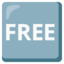 FREE button Google Noto emoji