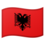 Flag: Albania Google Noto emoji