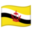 Flag: Brunei Google Noto emoji