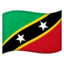 Flag: St. Kitts & Nevis Google Noto emoji
