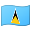 Flag: St. Lucia Google Noto emoji