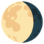 Waning gibbous moon Google Noto emoji