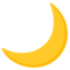 Crescent Moon Google Noto emoji