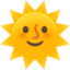 Sun with Face Google Noto emoji