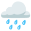 Cloud With Rain Google Noto emoji