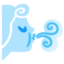 Wind face Google Noto emoji