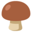 Brown mushroom Google Noto emoji
