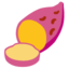 Roasted sweet potato Google Noto emoji