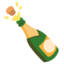 Bottle with Popping Cork Google Noto emoji
