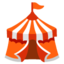 Circus tent Google Noto emoji