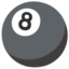 Pool 8 ball Google Noto emoji