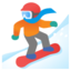 Snowboarder Google Noto emoji