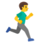 Man running: facing right Google Noto emoji
