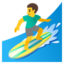 Man surfing Google Noto emoji