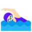 Schwimmerin, helle Hautfarbe Google Noto emoji
