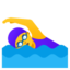 Woman swimming Google Noto emoji