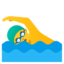 Man swimming Google Noto emoji
