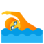 Person swimming Google Noto emoji