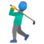 Man golfing Google Noto emoji