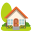 Haus mit Garten Google Noto emoji