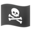 Pirate flag Google Noto emoji