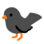 Black bird Google Noto emoji