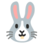 Rabbit face Google Noto emoji