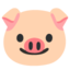 Pig face Google Noto emoji
