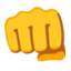 Oncoming fist Google Noto emoji