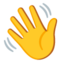 Waving Hand Google Noto emoji