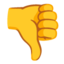 Thumbs down Google Noto emoji