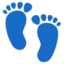 Footprints Google Noto emoji
