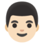 Man Light Skin Tone Google Noto emoji
