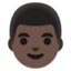 Man: Medium-Dark Skin Tone Google Noto emoji