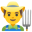 Man farmer Google Noto emoji