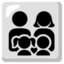 Family: man, woman, girl, boy Google Noto emoji