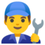 Man mechanic Google Noto emoji
