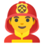 Man firefighter Google Noto emoji