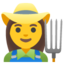 Woman farmer Google Noto emoji