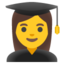 Woman student Google Noto emoji