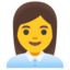 Woman office worker Google Noto emoji