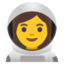 Woman astronaut Google Noto emoji